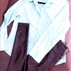 Tiffany Blue Button Down Blouse